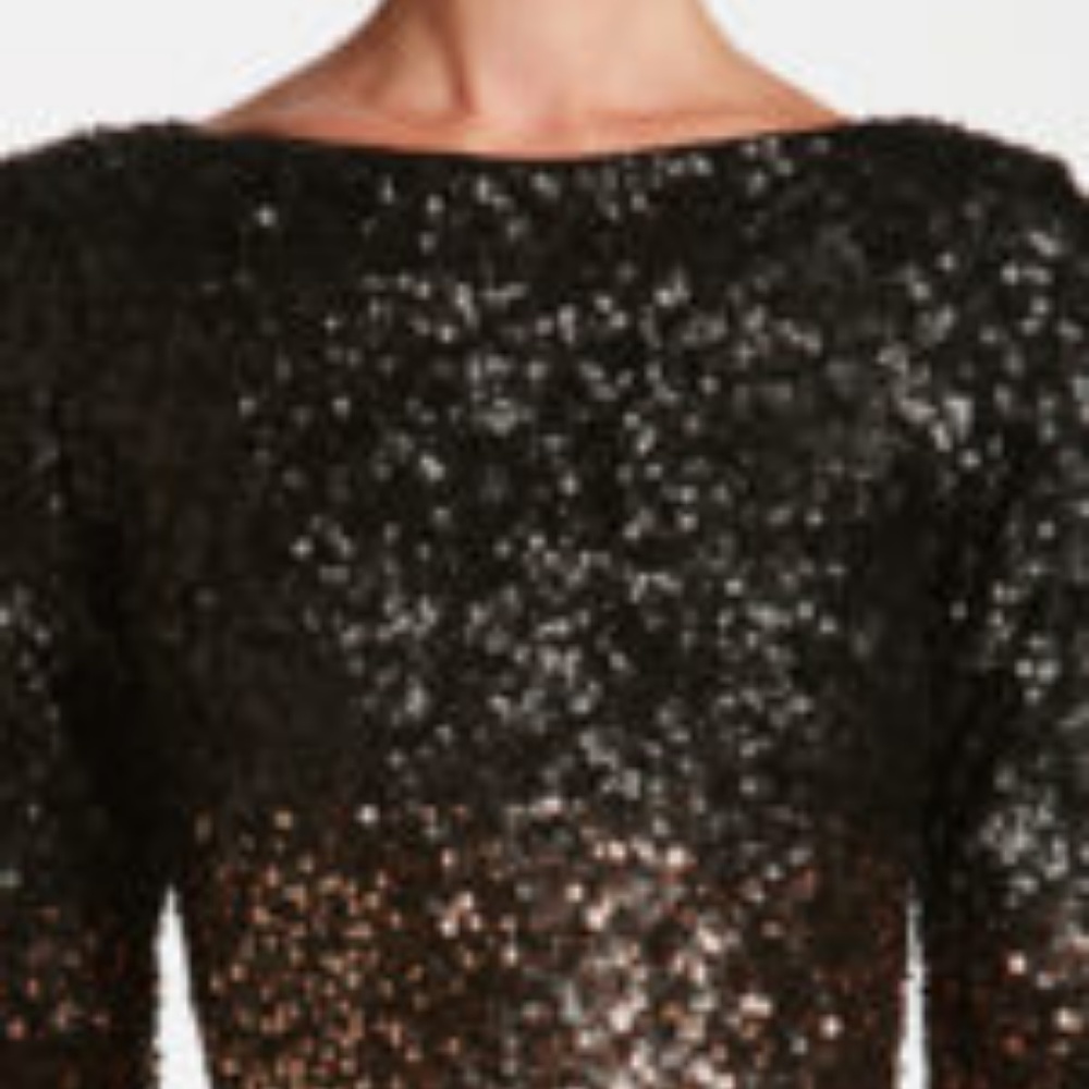 Lola Ombre Sequin Mini  Dress The Population S - Picture 4 of 4